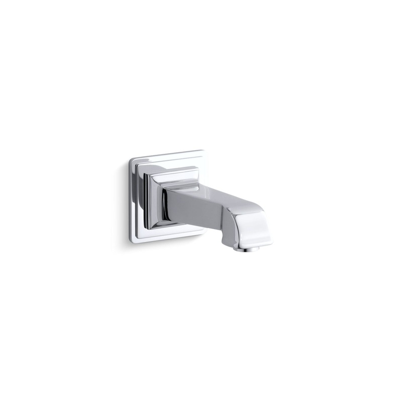 KOHLER K-13139-A-CP Pinstripe Pure Wall-Mount Bath Spout In Polished Chrome