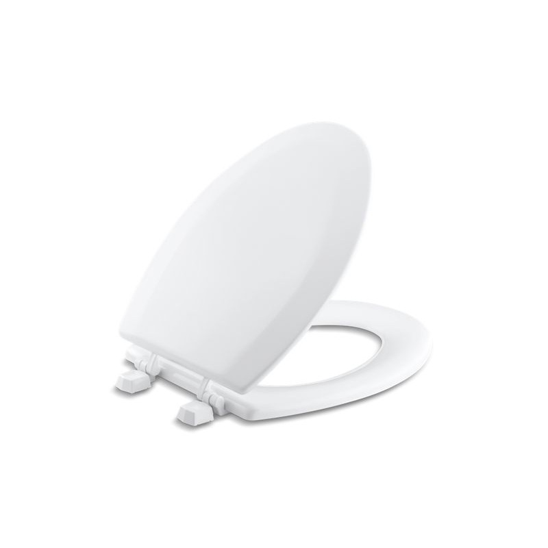 KOHLER K-4712-T-0 Triko elongated toilet seat with plastic hinges