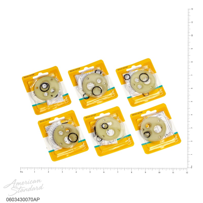 AMERICAN STANDARD 060343-0070AP, Faucet O-Ring Disk and Spacer Kit (Blister Pack 100)
