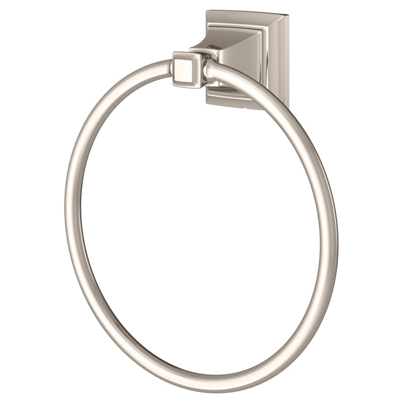 AMERICAN STANDARD 7455190.013, Town Square S Towel Ring in Polished Nickel