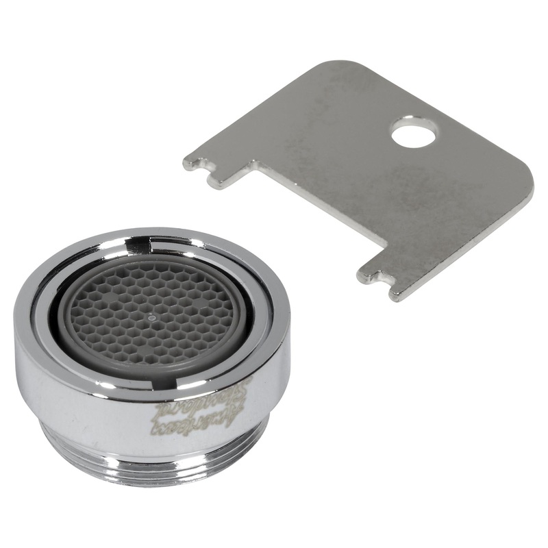 AMERICAN STANDARD M922887-0020A, 1.5 gpm/5.7 L/ min Pressure-Compensating Vandal-Resistant Aerator With Key in Chrome