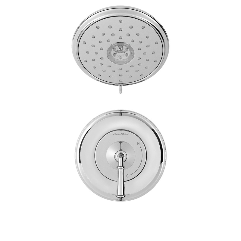 AMERICAN STANDARD TU052507.002, Delancey 1.8 gpm/6.8 L/min Shower Trim Kit With Water-Saving 4-Function Showerhead and Lever Handle in Chrome