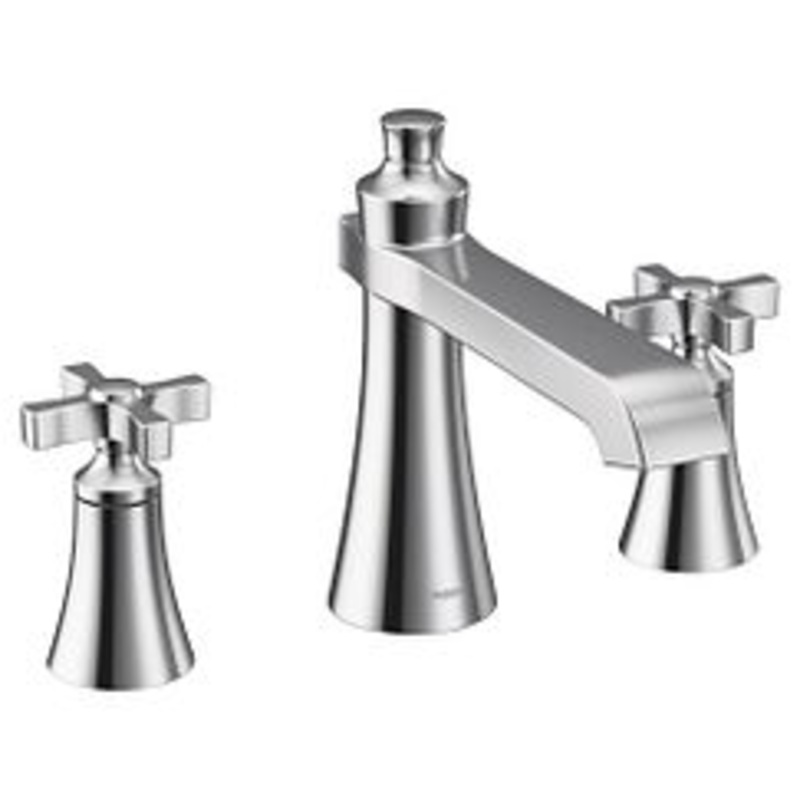 MOEN TS927 Flara  Two-Handle Roman Tub Faucet In Chrome