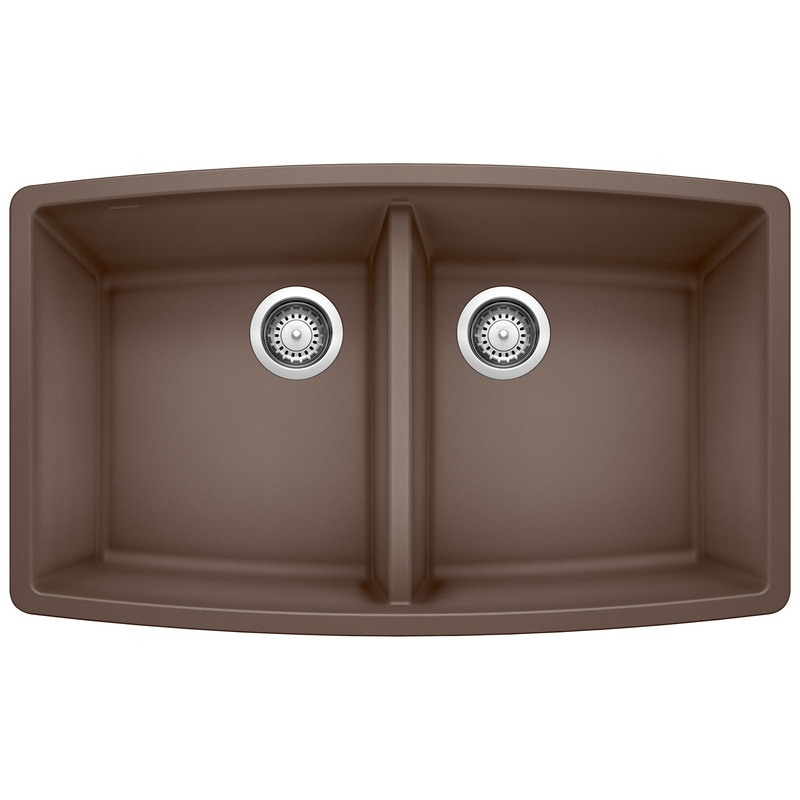BLANCO 440068 Performa Performa SILGRANIT 33" 50/50 Double Bowl Undermount Kitchen Sink - Cafe in Cafe