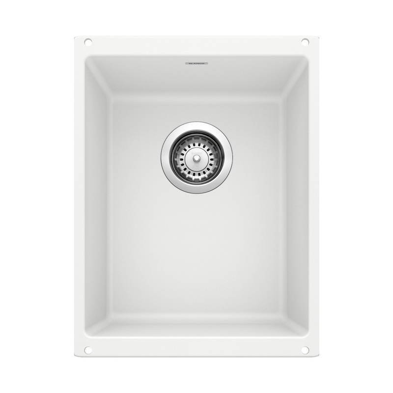 BLANCO 513422 Precis Precis SILGRANIT 13" Undermount Bar Sink - White in White
