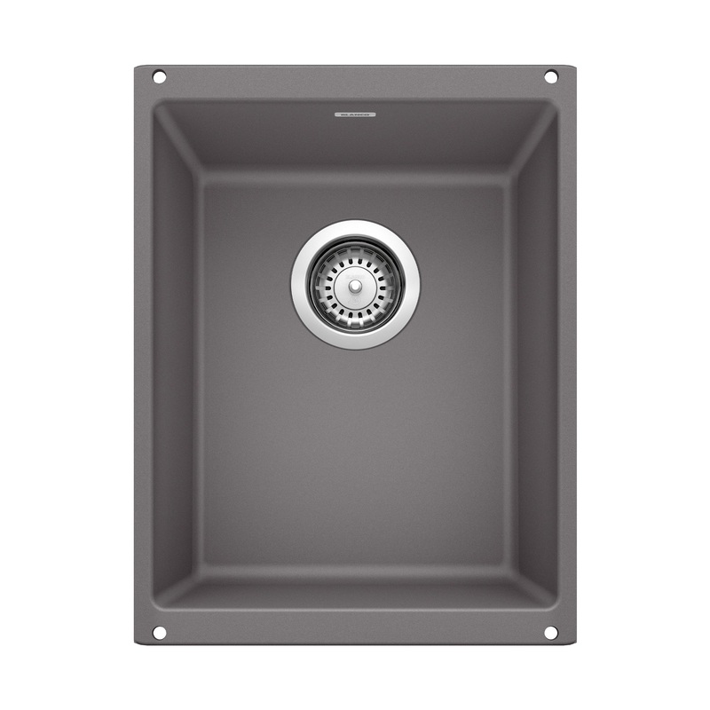 BLANCO 519048 Precis Precis SILGRANIT 13" Undermount Bar Sink - Cinder in Cinder
