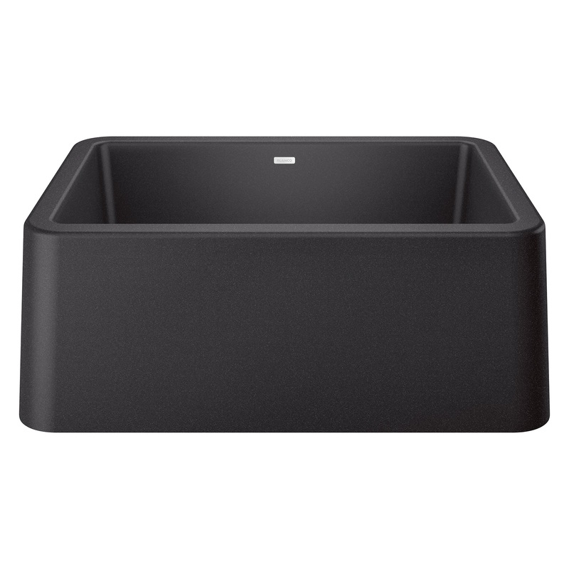 BLANCO 402311 Ikon Ikon SILGRANIT 27" Single Bowl Apron-Front Farmhouse Sink - Anthracite in Anthracite