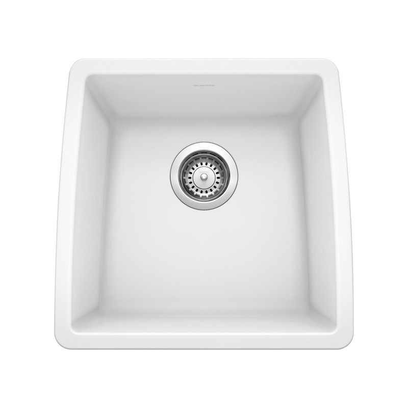 BLANCO 440081 Performa Performa SILGRANIT 17" Undermount Bar Sink - White in White