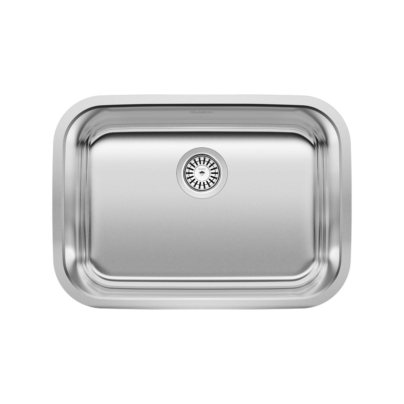 BLANCO 441025 Stellar Stellar 25" Single Bowl Undermount Stainless Steel Kitchen Sink in Brushed Finish