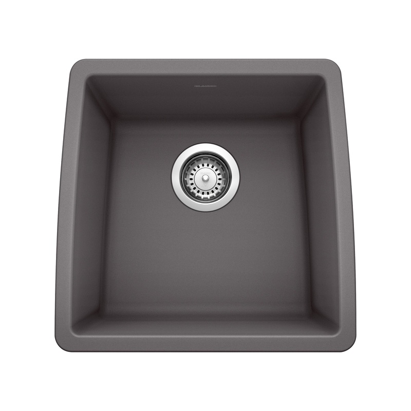 BLANCO 441475 Performa Performa SILGRANIT 17" Undermount Bar Sink - Cinder in Cinder