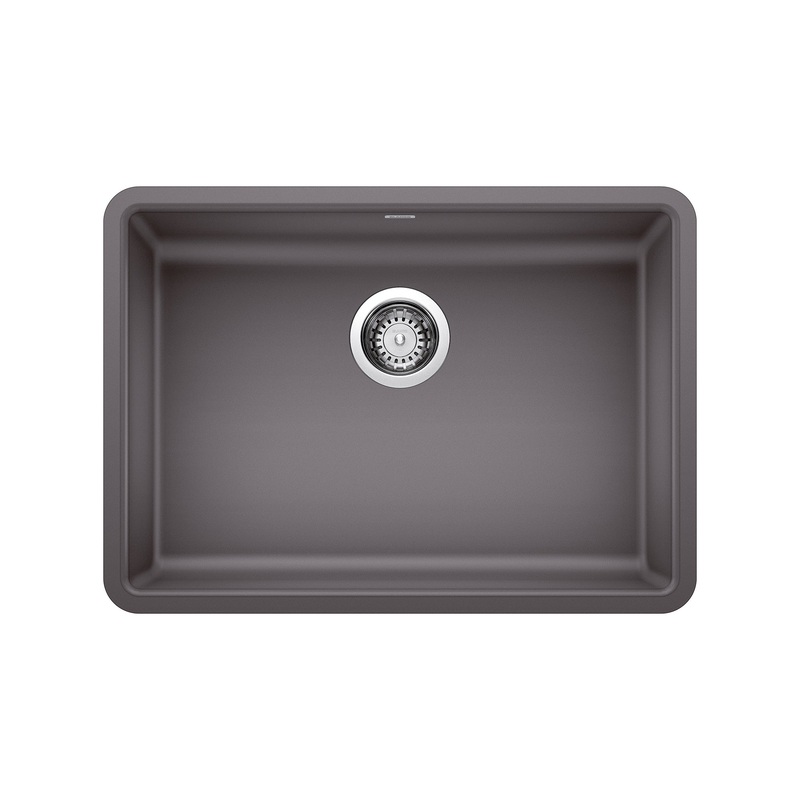 BLANCO 442539 Precis Precis SILGRANIT 25" ADA Single Bowl Undermount Kitchen Sink - Cinder in Cinder