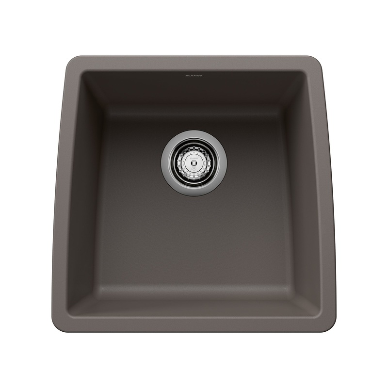 BLANCO 443124 Performa Performa SILGRANIT 17" Undermount Bar Sink - Volcano Gray in Volcano Gray