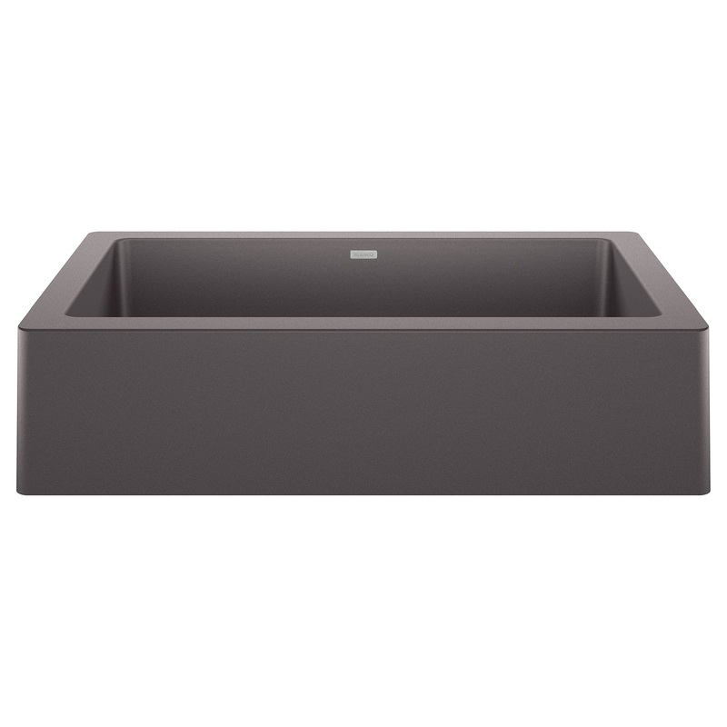 BLANCO 526539 Vintera Vintera SILGRANIT 30" Single Bowl Apron-Front Farmhouse Sink - Cinder in Cinder