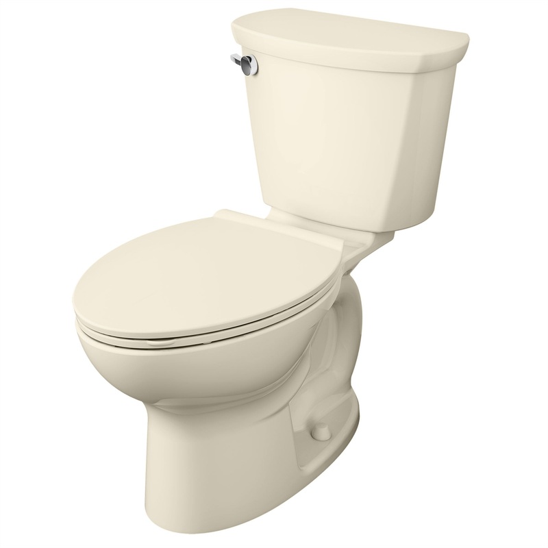 AMERICAN STANDARD 215CA104.021, Cadet PRO Two-Piece 1.28 gpf/4.8 Lpf Standard Height Elongated Toilet Less Seat in Bone
