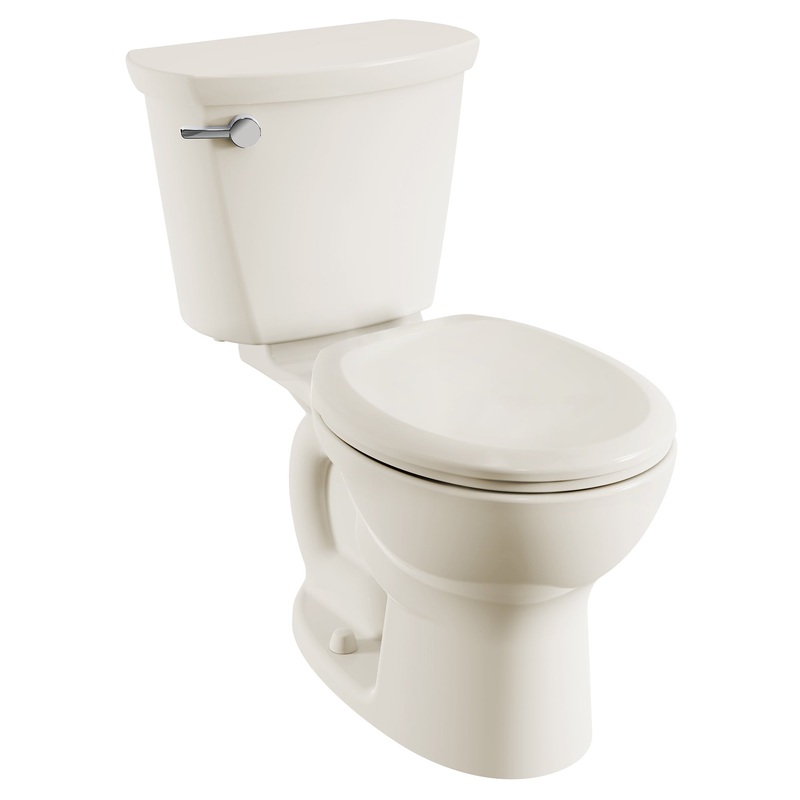 AMERICAN STANDARD 215DA104.021, Cadet PRO Two-Piece 1.28 gpf/4.8 Lpf Standard Height Round Front Toilet Less Seat in Bone