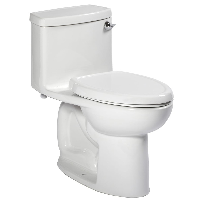 AMERICAN STANDARD 2403813.020, Compact Cadet 3 One-Piece 1.28 gpf/4.8 Lpf Chair Height Right-Hand Trip Lever Elongated Toilet With Seat in White