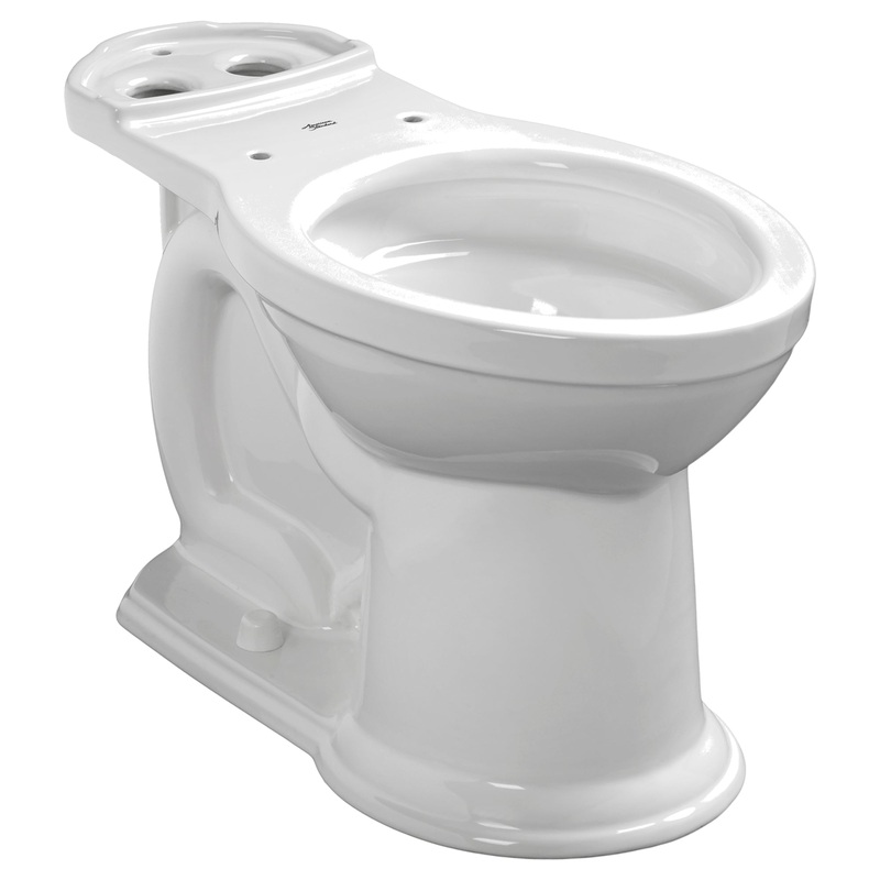 AMERICAN STANDARD 3870A101.020, Heritage VorMax Chair Height Elongated Bowl in White