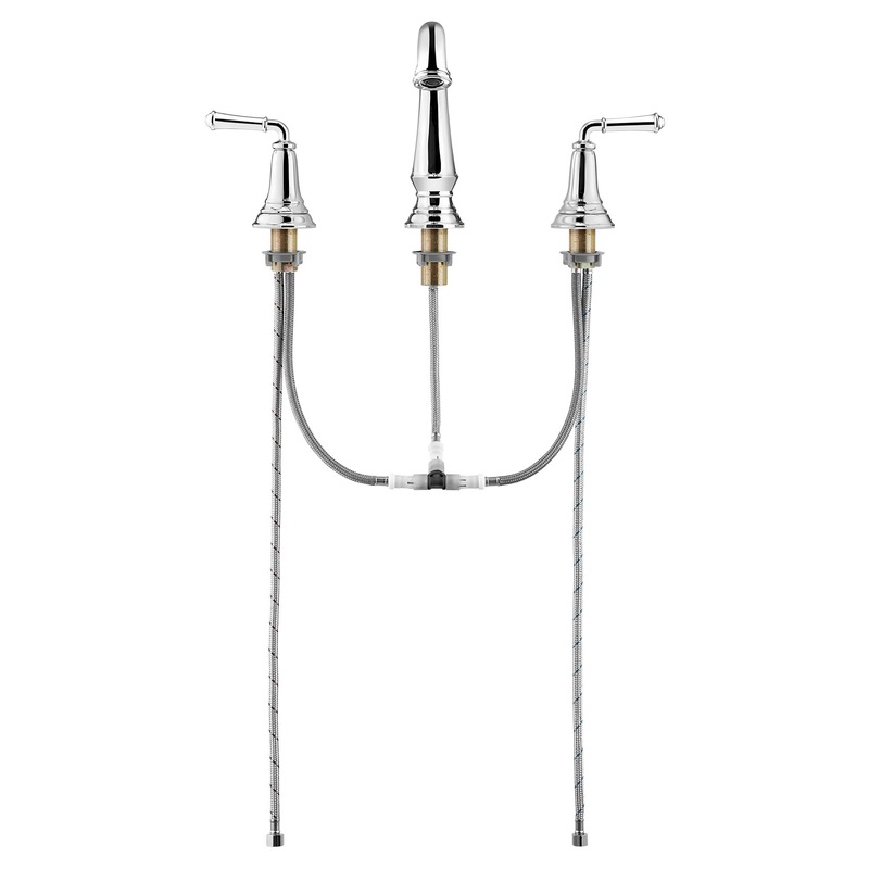 AMERICAN STANDARD 7052807.002, Delancey 8-Inch Widespread 2-Handle Bathroom Faucet 1.2 gpm/4.5 L/min With Lever Handles in Chrome