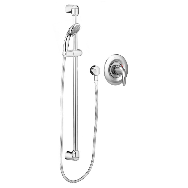 AMERICAN STANDARD TU662211.002, Commercial Shower System Trim Kit 1.5 gpm/5.7 Lpm With 36-Inch Slide Bar and Hand Shower in Chrome