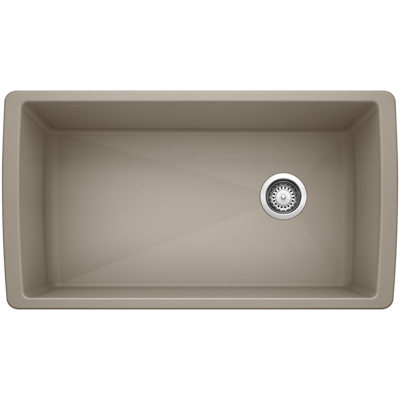 BLANCO 441765 Diamond Diamond SILGRANIT 33" Super Single Undermount Kitchen Sink - Truffle in Truffle
