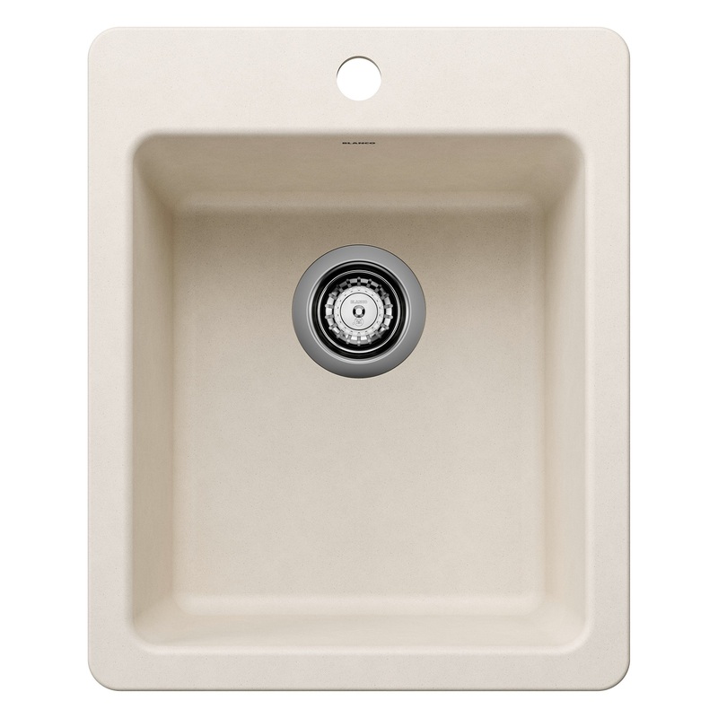 BLANCO 443241 Liven Liven SILGRANIT 17" Dual Mount Bar Sink - Soft White in Soft White