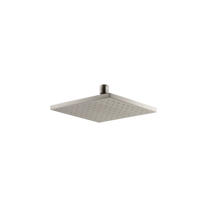 KOHLER K-13695-G-BN Contemporary 8" Square Single-Function Rainhead, 1.75 Gpm In Vibrant Brushed Nickel