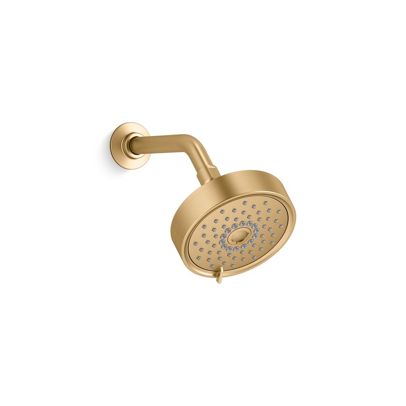 KOHLER K-22170-G-2MB Purist Three-Function Showerhead, 1.75 Gpm In Vibrant Brushed Moderne Brass