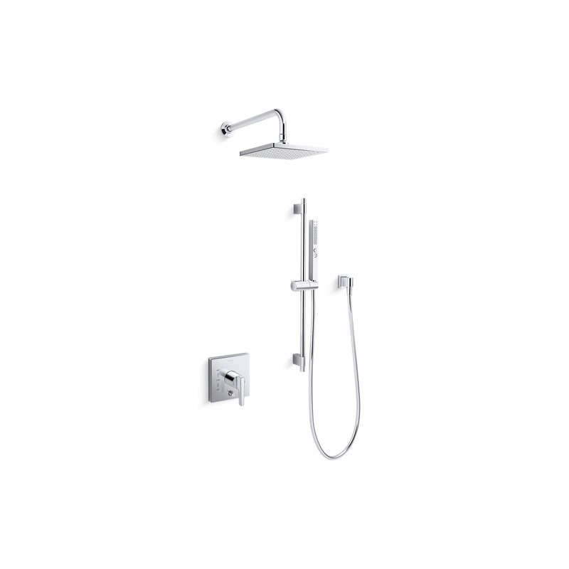 KOHLER K-26273-Y-CP Honesty Rite-Temp Showering Kit 2.5 GPM In Polished Chrome