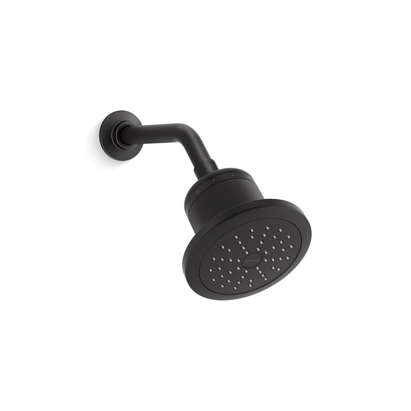 KOHLER K-33631-G-BL Cinq Single-Function Filtered Showerhead 1.75 GPM In Matte Black