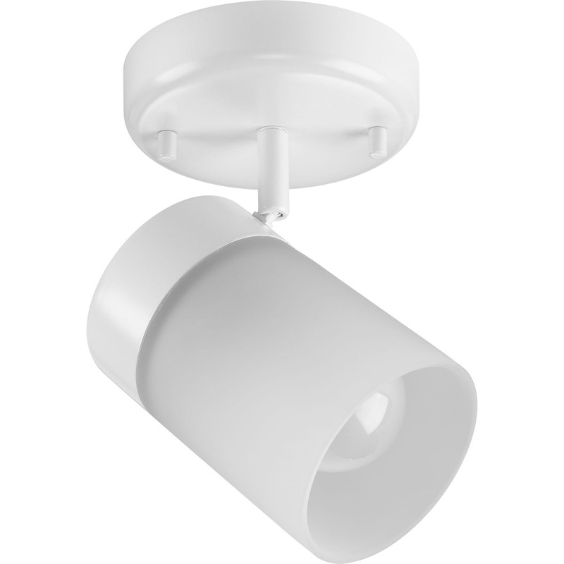 PROGRESS LIGHTING P900011-028 Ridgecrest Collection Satin White One-Head Multi-Directional Track in Satin White