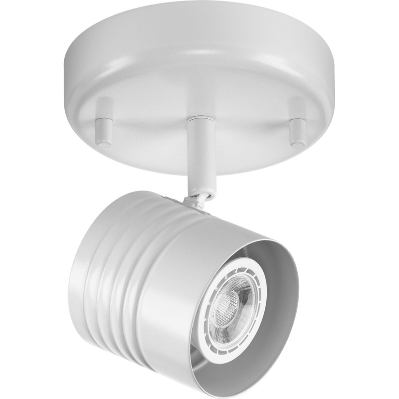 PROGRESS LIGHTING P900013-028 Kitson Collection Satin White One-Head Multi-Directional Track in Satin White