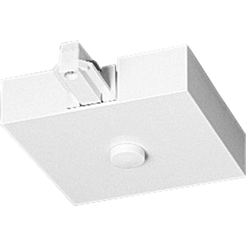 PROGRESS LIGHTING P9109-28 Alpha Trak T-Bar End Feed with Canopy Cover in White