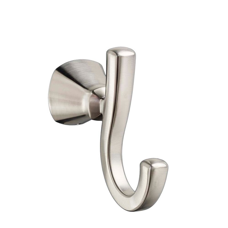 AMERICAN STANDARD 7018210.295, Edgemere Double Robe Hook in Brushed Nickel