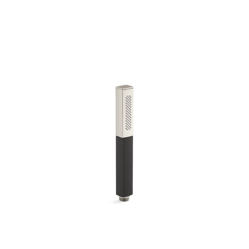 KOHLER K-14788-SN Shift Square 2.5 gpm Multifunction handshower with black handle