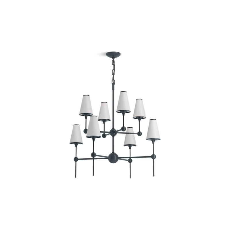 KOHLER K-27863-CH08-GNL Parohn 36" Chandelier In Gunmetal
