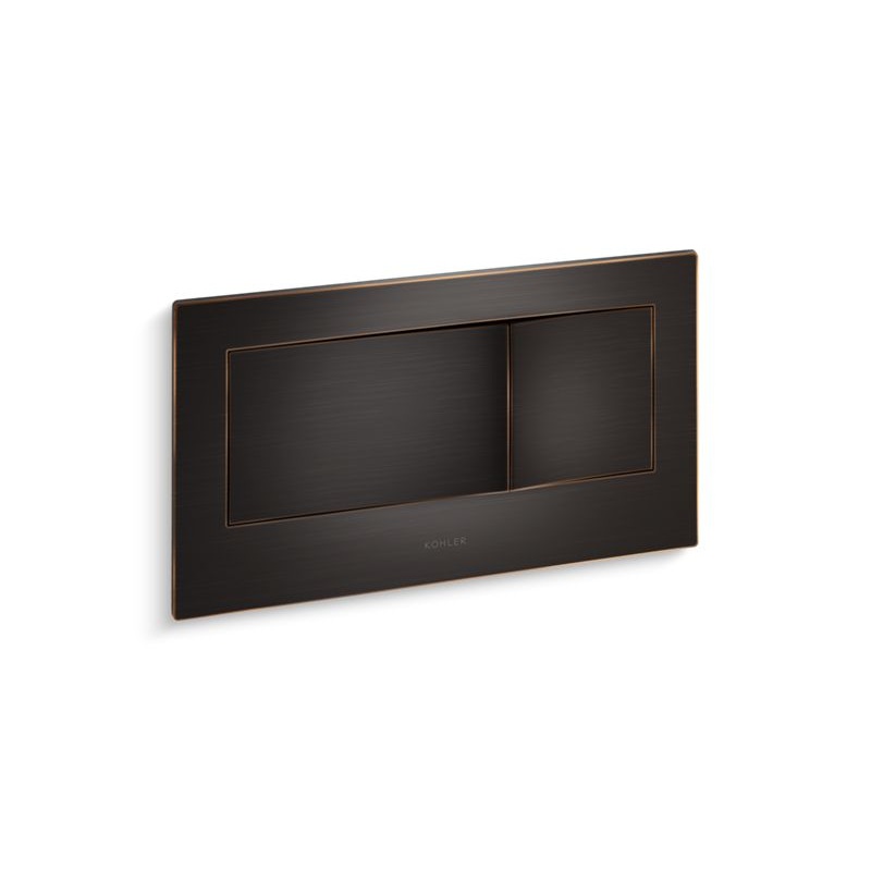 KOHLER K-6298-2BZ Veil Flush actuator plate for 2"x6" in-wall tank and carrier system