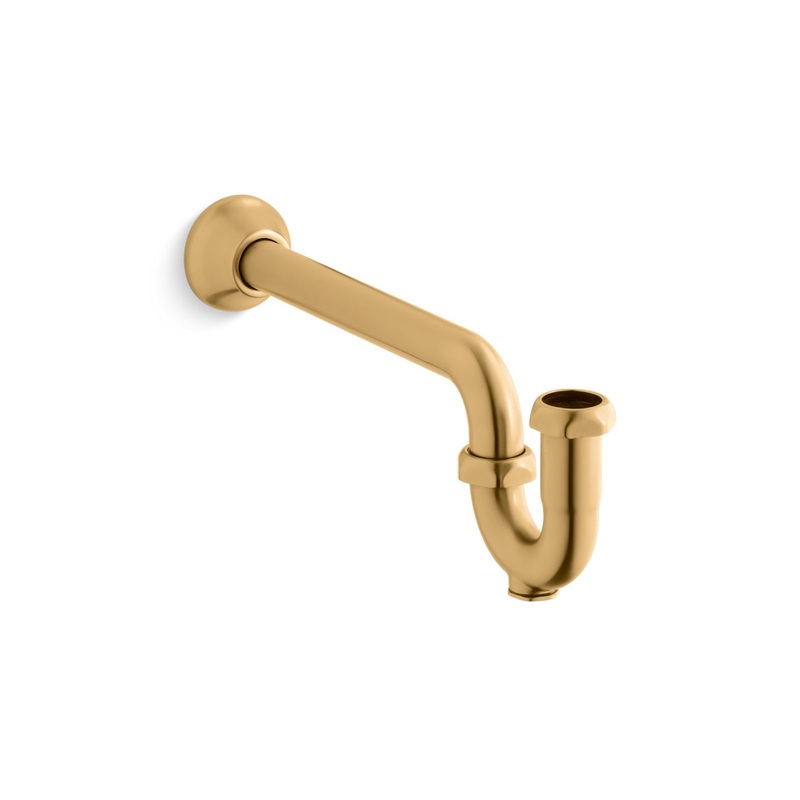 KOHLER K-9018-2MB Adjustable P-Trap With Long Tubing Outlet, 1-1/4" X 1-1/4" In Vibrant Brushed Moderne Brass