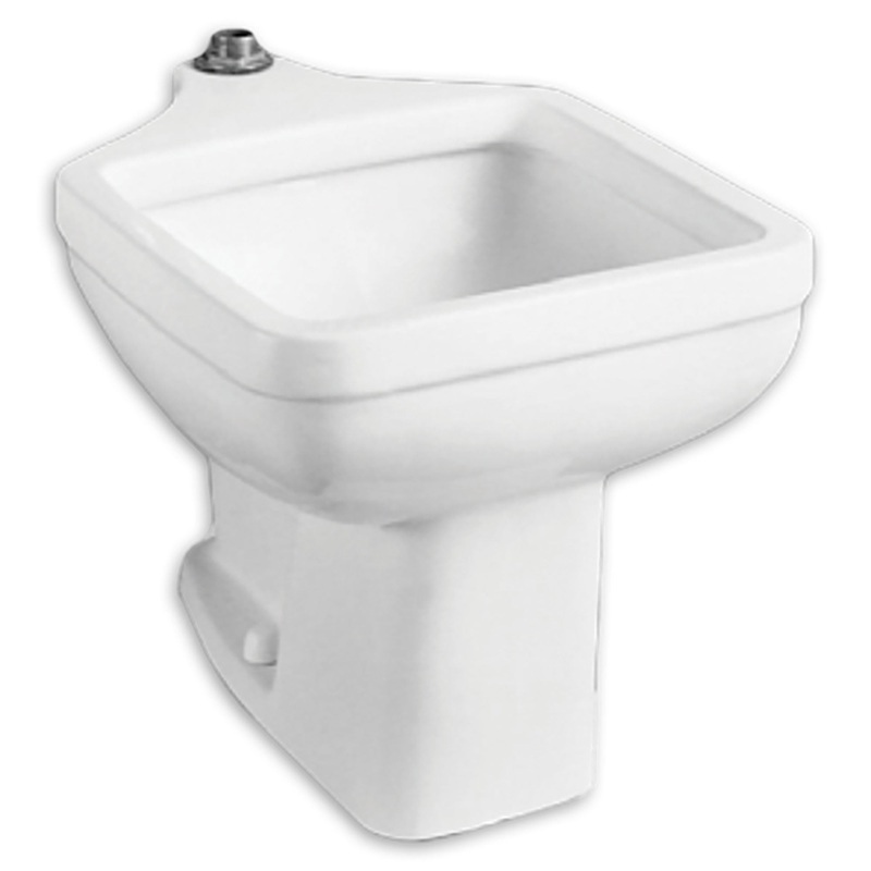 AMERICAN STANDARD 710098-201.081, Terrazzo Pedestal Base for Clinic Service Sink, Black on White Finish in Black On White