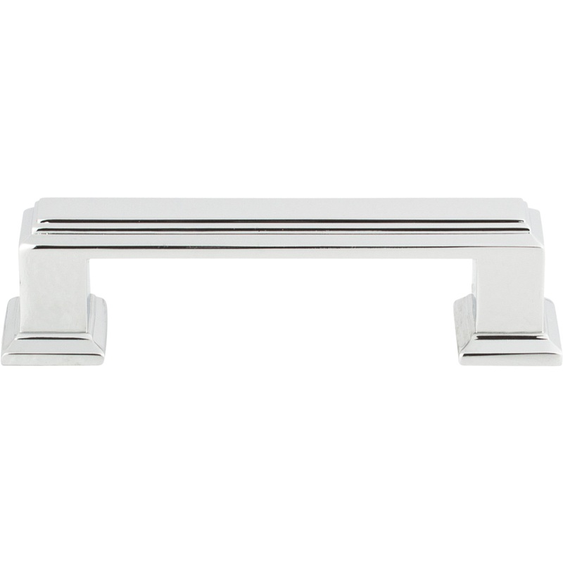 ATLAS 291-CH Sutton Place 3" Center to Center Bar Pull - Polished Chrome