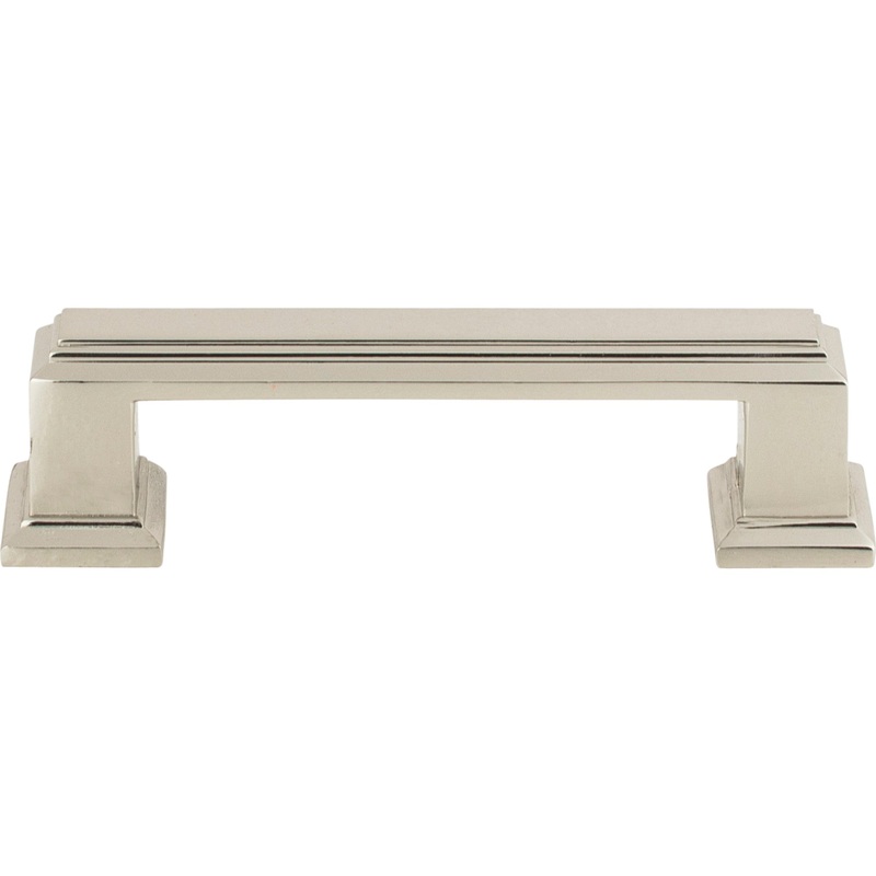ATLAS 291-PN Sutton Place 3" Center to Center Bar Pull - Polished Nickel
