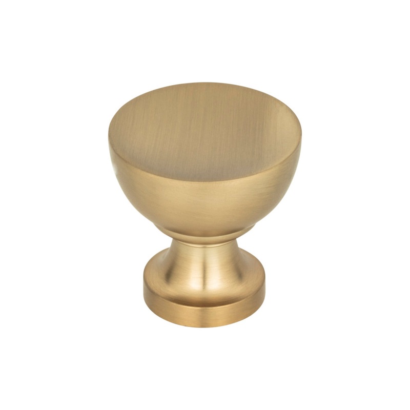 ATLAS 328-CM Shelley 1 1/4" Diameter Round Knob - Champagne