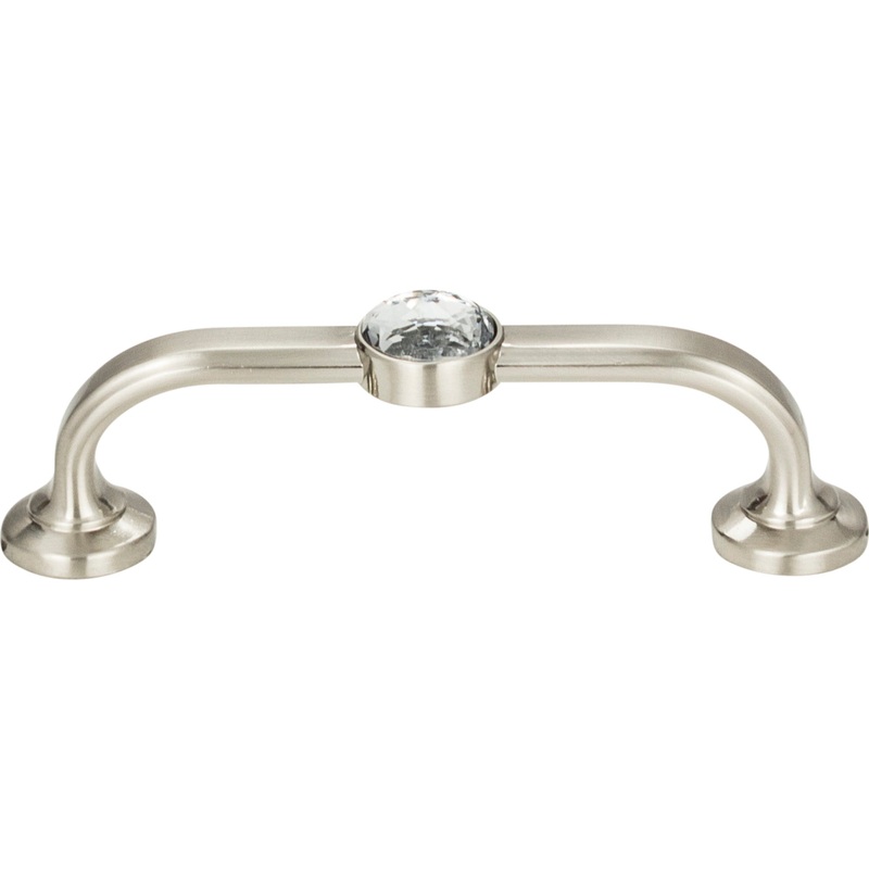 ATLAS 344-BRN Legacy Crystal 3" Center to Center Bar Pull - Brushed Nickel