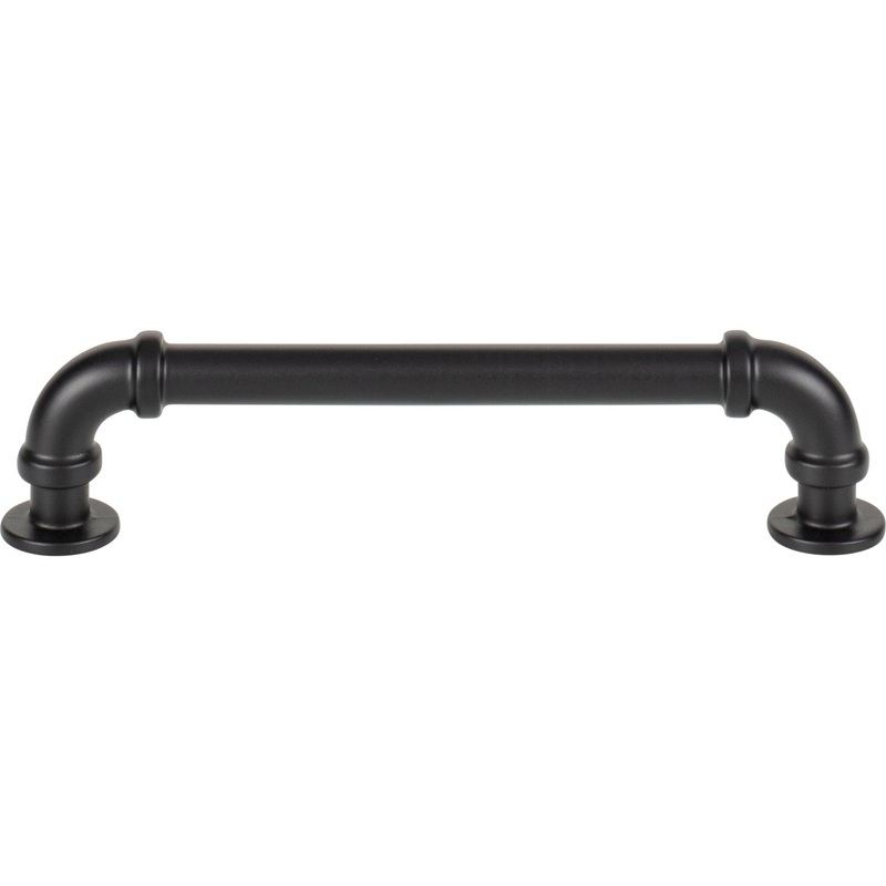 ATLAS 368-BL Steam Punk 5 1/16" Center to Center Bar Pull - Matte Black