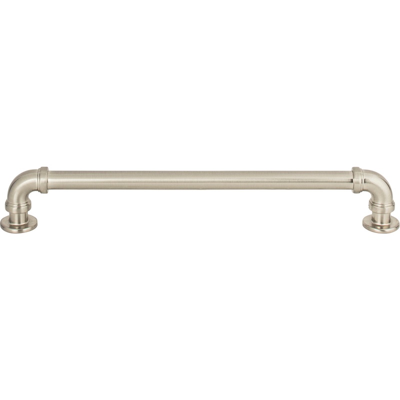 ATLAS 369-BRN Steam Punk 7 9/16" Center to Center Bar Pull - Brushed Nickel