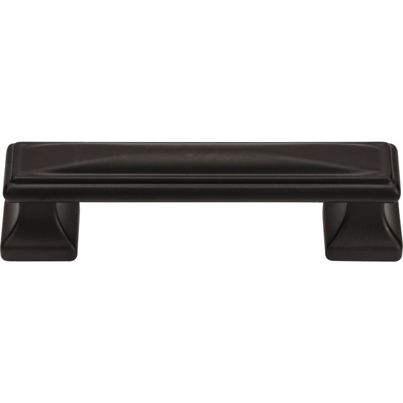 ATLAS 372-BL Wadsworth 3 3/4" Center to Center Bar Pull - Matte Black