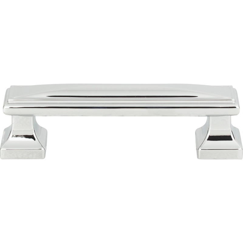 ATLAS 372-CH Wadsworth 3 3/4" Center to Center Bar Pull - Polished Chrome