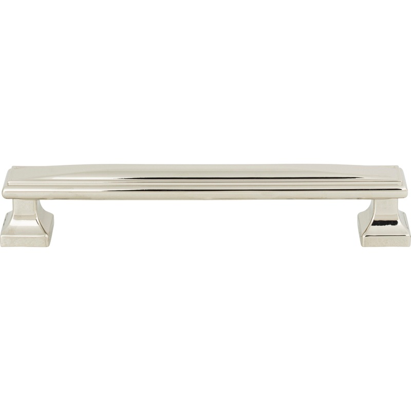 ATLAS 374-PN Wadsworth 6 5/16" Center to Center Bar Pull - Polished Nickel