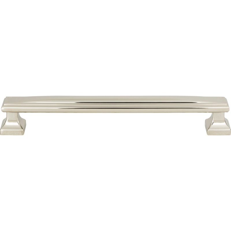 ATLAS 375-PN Wadsworth 7 9/16" Center to Center Bar Pull - Polished Nickel