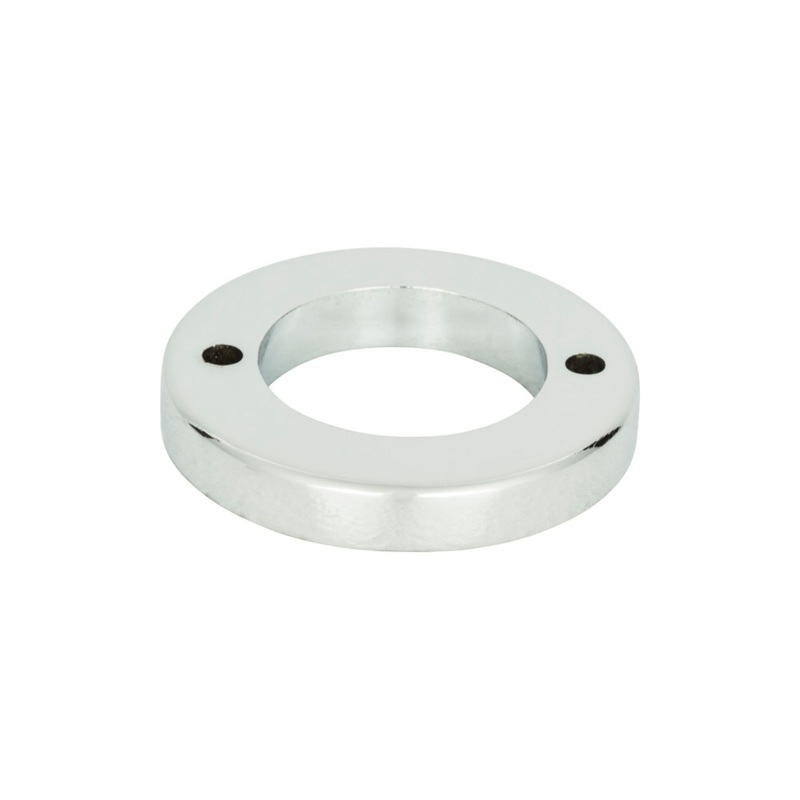 ATLAS 388-CH Tableau Round Pull Backplate - Polished Chrome
