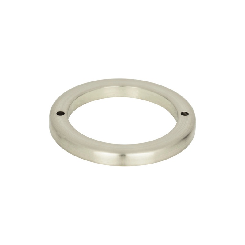 ATLAS 390-BN Tableau Round Pull Backplate - Brushed Nickel